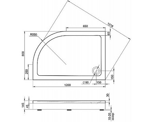 Santeh-Crystal.ru: Акриловый поддон для душа Creto Roma 120х80 R 8-1008 Белый Заказать Акриловый поддон для душа Creto Roma 120х80 R 8-1008 Белый в магазине сантехники Santeh-Crystal.ru