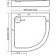 Приобрести Акриловый поддон для душа Creto Roma 90х90 8-1003 Белый в магазине сантехники Santeh-Crystal.ru