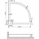 Купить Акриловый поддон для душа Grossman 100х100 GR-119210020 Белый в магазине сантехники Santeh-Crystal.ru