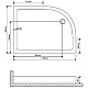 Купить Акриловый поддон для душа Grossman 120х90 GR-41210920R Белый в магазине сантехники Santeh-Crystal.ru