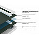 Приобрести Душевой поддон из вспененного полистирола Pestan 120х120 Confluo Board Uni 40007822BG под плитку со встроенным душевым лотком Frameless Line Black Glass 550 в магазине сантехники Santeh-Crystal.ru