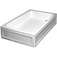Приобрести Акриловый поддон для душа RGW Acrylic B/CL-S 100x90 16180290-51 Белый в магазине сантехники Santeh-Crystal.ru