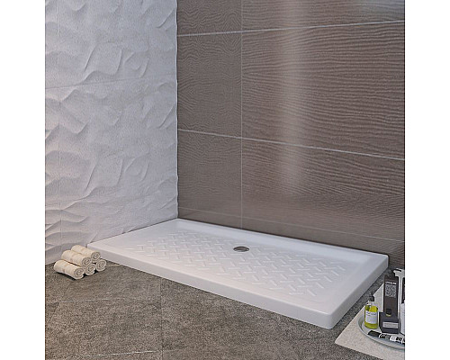 Купить Керамический душевой поддон RGW CER CR-147 70x140x10 Белый в магазине сантехники Santeh-Crystal.ru