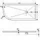 Купить Душевой поддон из искусственного камня RGW Stone Tray ST/AR-0129W 120x90 R 16154129-01R Белый в магазине сантехники Santeh-Crystal.ru