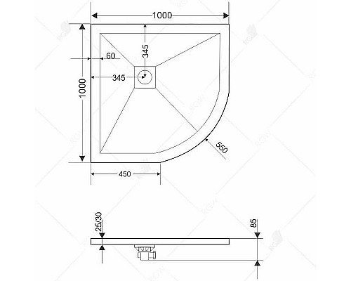 Santeh-Crystal.ru: Душевой поддон из искусственного камня RGW Stone Tray ST/R-0100W 100x100 16153100-01 Белый Заказать Душевой поддон из искусственного камня RGW Stone Tray ST/R-0100W 100x100 16153100-01 Белый в магазине сантехники Santeh-Crystal.ru