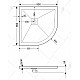 Заказать Душевой поддон из искусственного камня RGW Stone Tray ST/R-Tr 90x90 16153099-11 Терракот в магазине сантехники Santeh-Crystal.ru