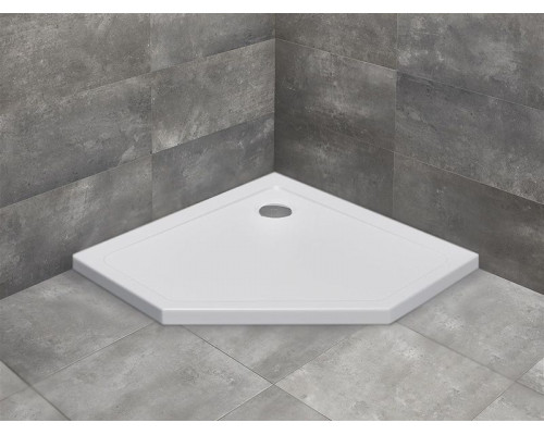 Приобрести Акриловый поддон для душа Radaway Doros PT 100x100x5 Белый в магазине сантехники Santeh-Crystal.ru