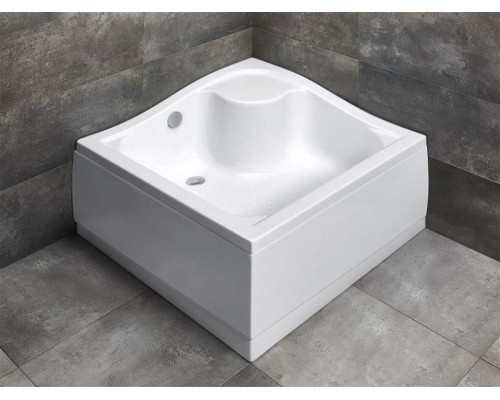 Купить Акриловый поддон для душа Radaway Korfu C 80x80x48 белый в магазине сантехники Santeh-Crystal.ru