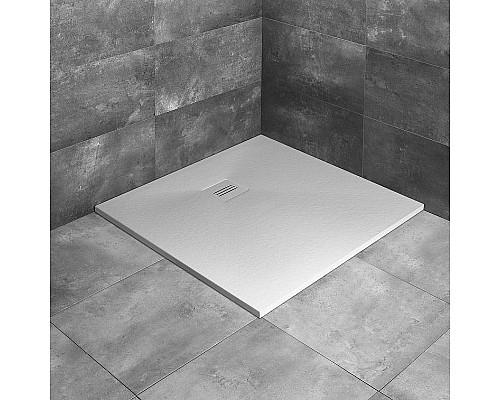 Купить Душевой поддон из искусственного камня Radaway Kyntos C 100x100 HKC100100-04 Белый в магазине сантехники Santeh-Crystal.ru