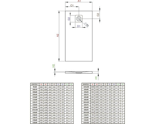 Заказать Душевой поддон из искусственного камня Radaway Kyntos F 140x90 HKF14090-04 Белый в магазине сантехники Santeh-Crystal.ru