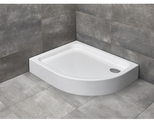 Заказать Акриловый поддон для душа Radaway Laros E Compact 100x80 L SLE81017-01L Белый в магазине сантехники Santeh-Crystal.ru