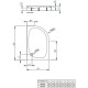Приобрести Акриловый поддон для душа Radaway Patmos E 120x90 R 4P91217-03R Белый в магазине сантехники Santeh-Crystal.ru