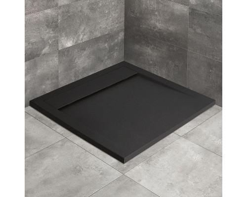 Приобрести Душевой поддон из искусственного камня Radaway Teos C 100x100 HTC100100-54 Черный в магазине сантехники Santeh-Crystal.ru