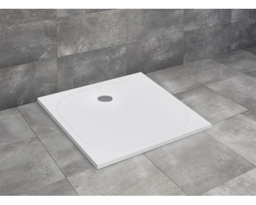 Заказать Душевой поддон из искусственного камня Radaway Zantos C 90x90x3,2 Белый в магазине сантехники Santeh-Crystal.ru