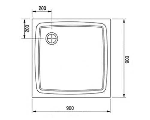 Заказать Душевой поддон из искусственного камня Ravak Perseus Pro 90х90 Flat XA037711010 Белый в магазине сантехники Santeh-Crystal.ru