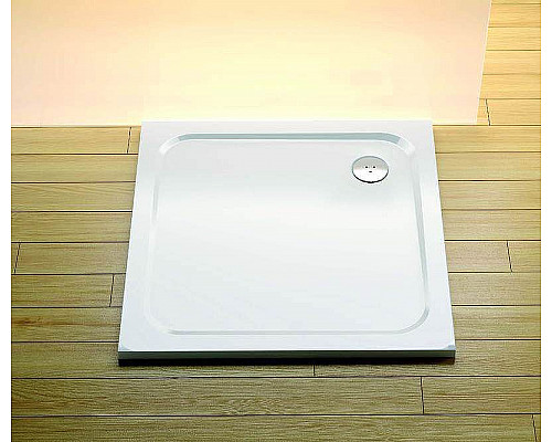 Заказать Душевой поддон из искусственного камня Ravak Perseus Pro Chrome 90х90 XA047701010 Белый в магазине сантехники Santeh-Crystal.ru