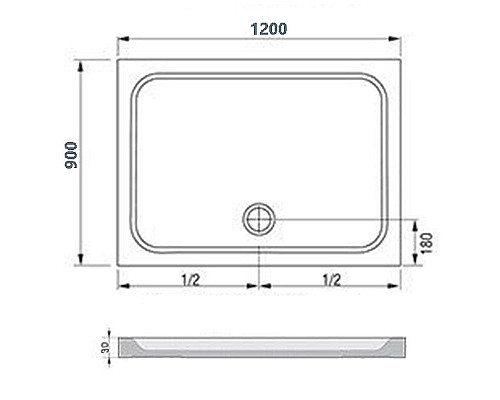 Купить Душевой поддон из искусственного камня Ravak Gigant Pro Chrome 120x90 XA04G701010 Белый в магазине сантехники Santeh-Crystal.ru