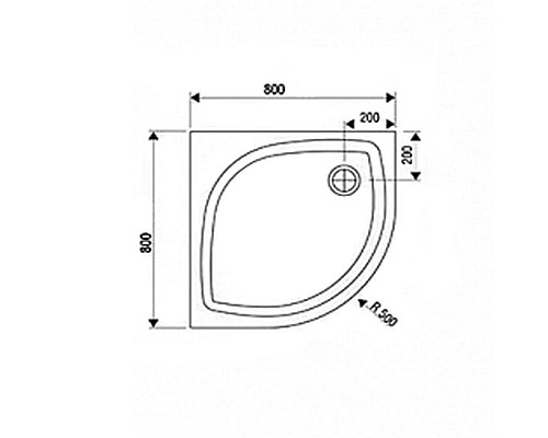Приобрести Душевой поддон из искусственного камня Ravak Elipso Pro 80х80 Flat XA234411010 Белый в магазине сантехники Santeh-Crystal.ru