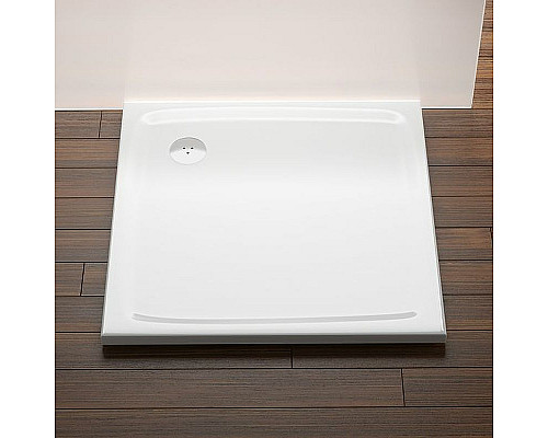 Приобрести Душевой поддон из искусственного камня Ravak Perseus Pro Flat 80х80 XA034411010 Белый в магазине сантехники Santeh-Crystal.ru