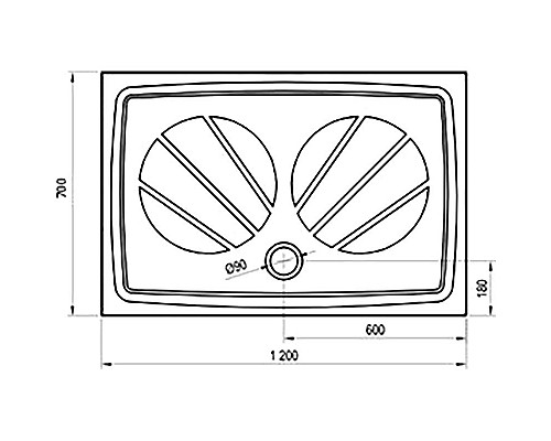 Купить Душевой поддон из искусственного камня Ravak Gigant Pro 120x70 XA03G101010 Белый в магазине сантехники Santeh-Crystal.ru