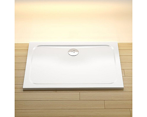 Заказать Душевой поддон из искусственного камня Ravak Gigant Pro Chrome 100x90 XA04A701010 Белый в магазине сантехники Santeh-Crystal.ru