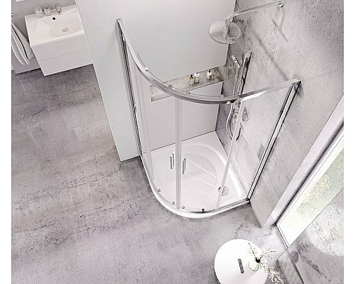 Приобрести Душевой поддон из искусственного камня Ravak Elipso Pro 90х90 XA237701010WM Белый матовый в магазине сантехники Santeh-Crystal.ru