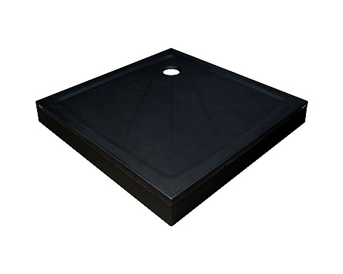 Заказать Душевой поддон из искусственного камня Ravak Perseus Pro 90х90 XA037701010BM Черный матовый в магазине сантехники Santeh-Crystal.ru