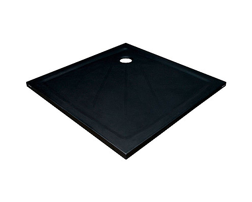 Купить Душевой поддон из искусственного камня Ravak Perseus Pro 100x100 XA03AA01010BM Черный матовый в магазине сантехники Santeh-Crystal.ru