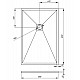 Заказать Душевой поддон из искусственного камня Veconi Tezeo 120x80 TZW21-128-R1 Белый в магазине сантехники Santeh-Crystal.ru