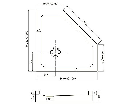 Santeh-Crystal.ru: Акриловый поддон для душа Veconi Tezeo TZ-53B 90x90 TZ53B-90-C5 Черный Приобрести Акриловый поддон для душа Veconi Tezeo TZ-53B 90x90 TZ53B-90-C5 Черный в магазине сантехники Santeh-Crystal.ru