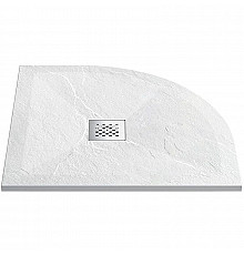 Душевой поддон из искусственного камня Vincea 100x100 VST-4SQ1010W+Vsph-D132 Белый матовый