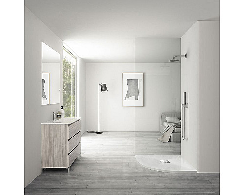 Заказать Душевой поддон из искусственного камня Vincea 120x90 L VST-4SQ9012W-L+Vsph-D132 Белый матовый в магазине сантехники Santeh-Crystal.ru