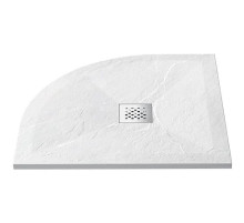 Душевой поддон из искусственного камня Vincea 120x90 L VST-4SQ9012W-L+Vsph-D132 Белый матовый