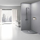 Купить Душевой поддон из искусственного камня Vincea 90x90 VST-4SQ9090G+Vsph-D132 Серый в магазине сантехники Santeh-Crystal.ru