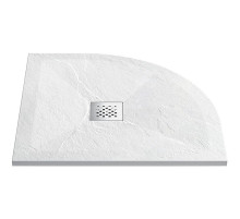 Душевой поддон из искусственного камня Vincea 90x90 VST-4SQ9090W+Vsph-D132 Белый матовый