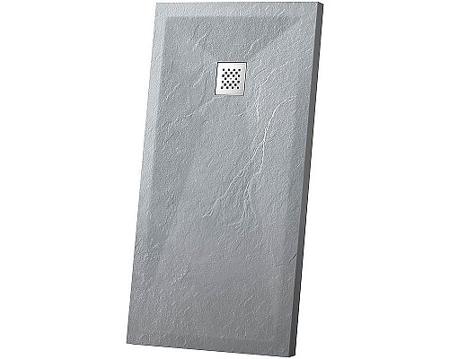 Заказать Душевой поддон из искусственного камня Vincea 100x80 VST-4SR8010G+Vsph-D132 Серый в магазине сантехники Santeh-Crystal.ru