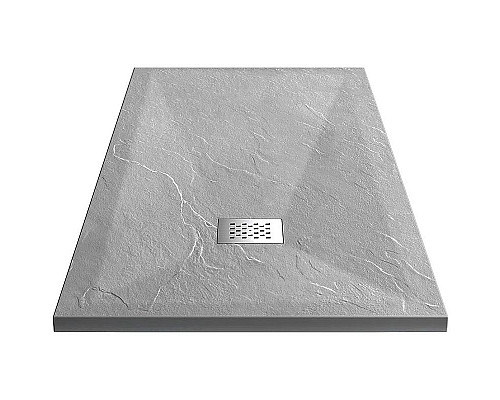Заказать Душевой поддон из искусственного камня Vincea 100x80 VST-4SR8010G+Vsph-D132 Серый в магазине сантехники Santeh-Crystal.ru