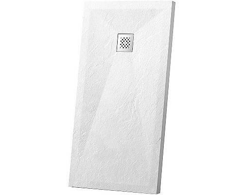 Заказать Душевой поддон из искусственного камня Vincea 100x80 VST-4SR8010W+Vsph-D132 Белый матовый в магазине сантехники Santeh-Crystal.ru