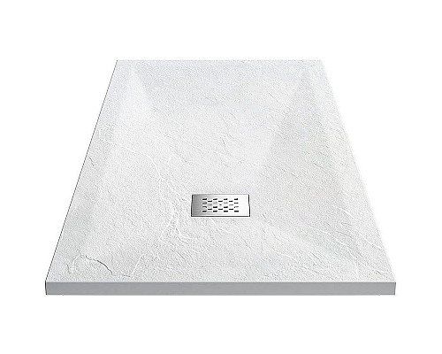 Заказать Душевой поддон из искусственного камня Vincea 100x80 VST-4SR8010W+Vsph-D132 Белый матовый в магазине сантехники Santeh-Crystal.ru