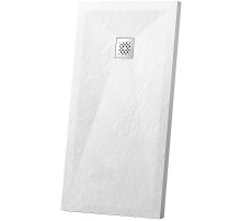 Душевой поддон из искусственного камня Vincea 100x90 VST-4SR9010W+Vsph-D132 Белый матовый