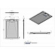Заказать Душевой поддон из искусственного камня Vincea 120x80 VST-4SRL8012W+Vsph-D611 Белый матовый в магазине сантехники Santeh-Crystal.ru