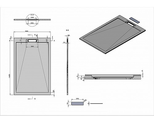 Santeh-Crystal.ru: Душевой поддон из искусственного камня Vincea 160x90 VST-4SRL9016W+Vsph-D611 Белый матовый Приобрести Душевой поддон из искусственного камня Vincea 160x90 VST-4SRL9016W+Vsph-D611 Белый матовый в магазине сантехники Santeh-Crystal.ru