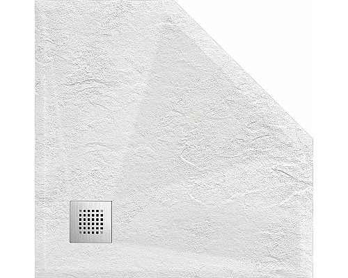 Приобрести Душевой поддон из искусственного камня Vincea 90x90 VST-4SP9090W Белый матовый в магазине сантехники Santeh-Crystal.ru