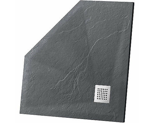 Купить Душевой поддон из искусственного камня Vincea 90x90 VST-4SP9090A Антрацит в магазине сантехники Santeh-Crystal.ru