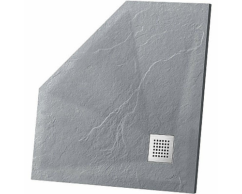 Заказать Душевой поддон из искусственного камня Vincea 100х100 VST-4SP1010G Серый в магазине сантехники Santeh-Crystal.ru