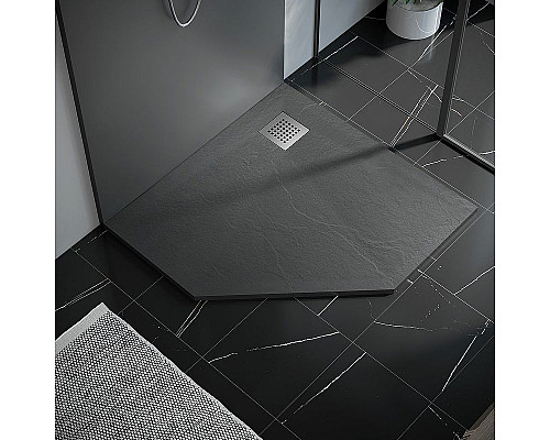 Заказать Душевой поддон из искусственного камня Vincea 100х100 VST-4SP1010G Серый в магазине сантехники Santeh-Crystal.ru