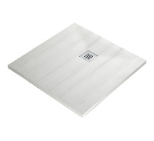 Душевой поддон из искусственного камня WasserKRAFT Aller 90x90 10T03 Слоновая кость матовая