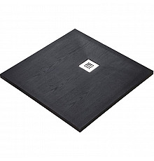 Душевой поддон из искусственного камня WasserKRAFT Dill 90x90 61T03 Черный матовый