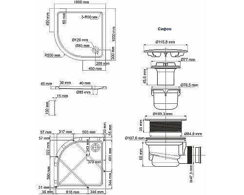 Santeh-Crystal.ru: Акриловый поддон для душа WasserKRAFT Isen 100x100 26T23 Белый глянец Приобрести Акриловый поддон для душа WasserKRAFT Isen 100x100 26T23 Белый глянец в магазине сантехники Santeh-Crystal.ru