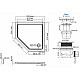 Приобрести Акриловый поддон для душа WasserKRAFT Isen 101х101 26T38 Белый глянец в магазине сантехники Santeh-Crystal.ru